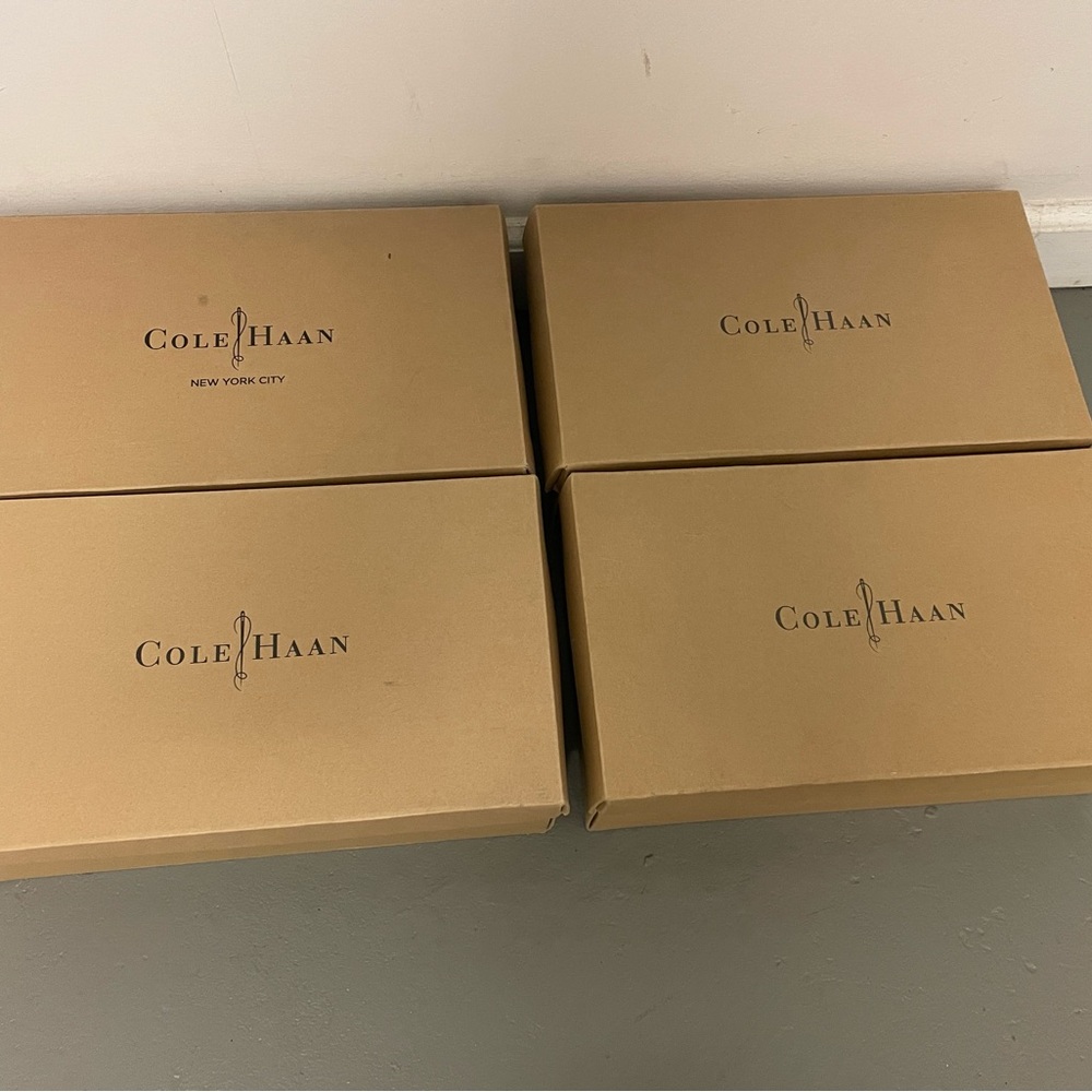 Cole Haan Tan Shoe Boxes